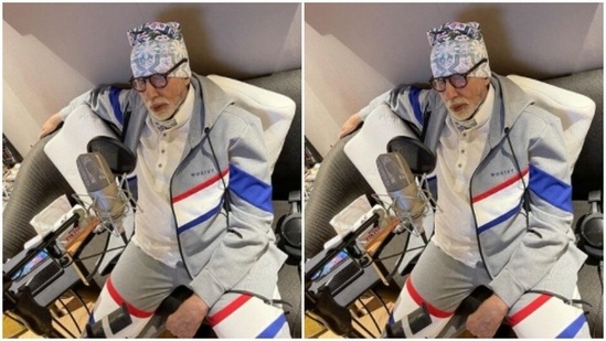 Big B loves making his Instagram family drool, and that is the only explanation for his handpicked attires that are too cool. In a grey jacket and a pair of track pants, lined with red, white and blue, Big B posed with a beanie on his head and we scurried to take notes.(Instagram/@amitabhbachchan)
