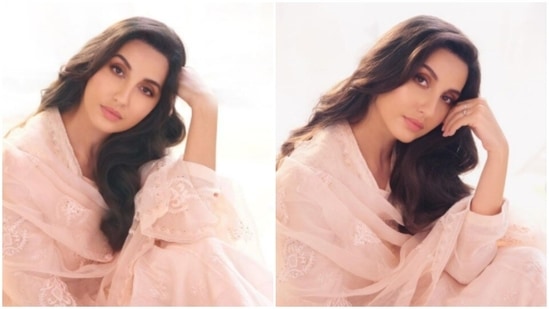 Nora Fatehi blends elegance and poise in a traditional ensemble(Instagram/@norafatehi)