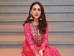 Aditi Rao Hydari slays ethnic fashion goals this Navratri in pink sharara set(Instagram/label_anushree)