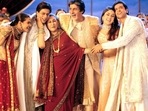 Kabhi Khushi Kabhie Gham featured six major stars. Kabhi Khushi Kabhie Gham featured six major stars.
