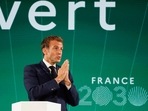 France's President Emmanuel Macron gestures as he speaks during the presentation of "France 2030" investment plan at The Elysee Presidential Palace in Paris. France's President Emmanuel Macron gestures as he speaks during the presentation of "France 2030" investment plan at The Elysee Presidential Palace in Paris.