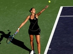 Karolina Pliskova of Czech Republic serves to Beatriz Haddad Maia of Brazil. (Getty) Karolina Pliskova of Czech Republic serves to Beatriz Haddad Maia of Brazil. (Getty)