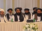 Members of the Taliban delegation meet with foreign diplomats in Qatar's capital Doha. Members of the Taliban delegation meet with foreign diplomats in Qatar's capital Doha.