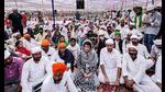 Congress leader Priyanka Gandhi Vadra, MP Deepender Hooda and UPCC chief Ajay Kumar Lallu with others attend the ‘Antim Ardas’ of farmers who were killed in Lakhimpur Kheri incident, at Tikunia in Lakhimpur Kheri on Tuesday, (PTI Photo) Congress leader Priyanka Gandhi Vadra, MP Deepender Hooda and UPCC chief Ajay Kumar Lallu with others attend the ‘Antim Ardas’ of farmers who were killed in Lakhimpur Kheri incident, at Tikunia in Lakhimpur Kheri on Tuesday, (PTI Photo)