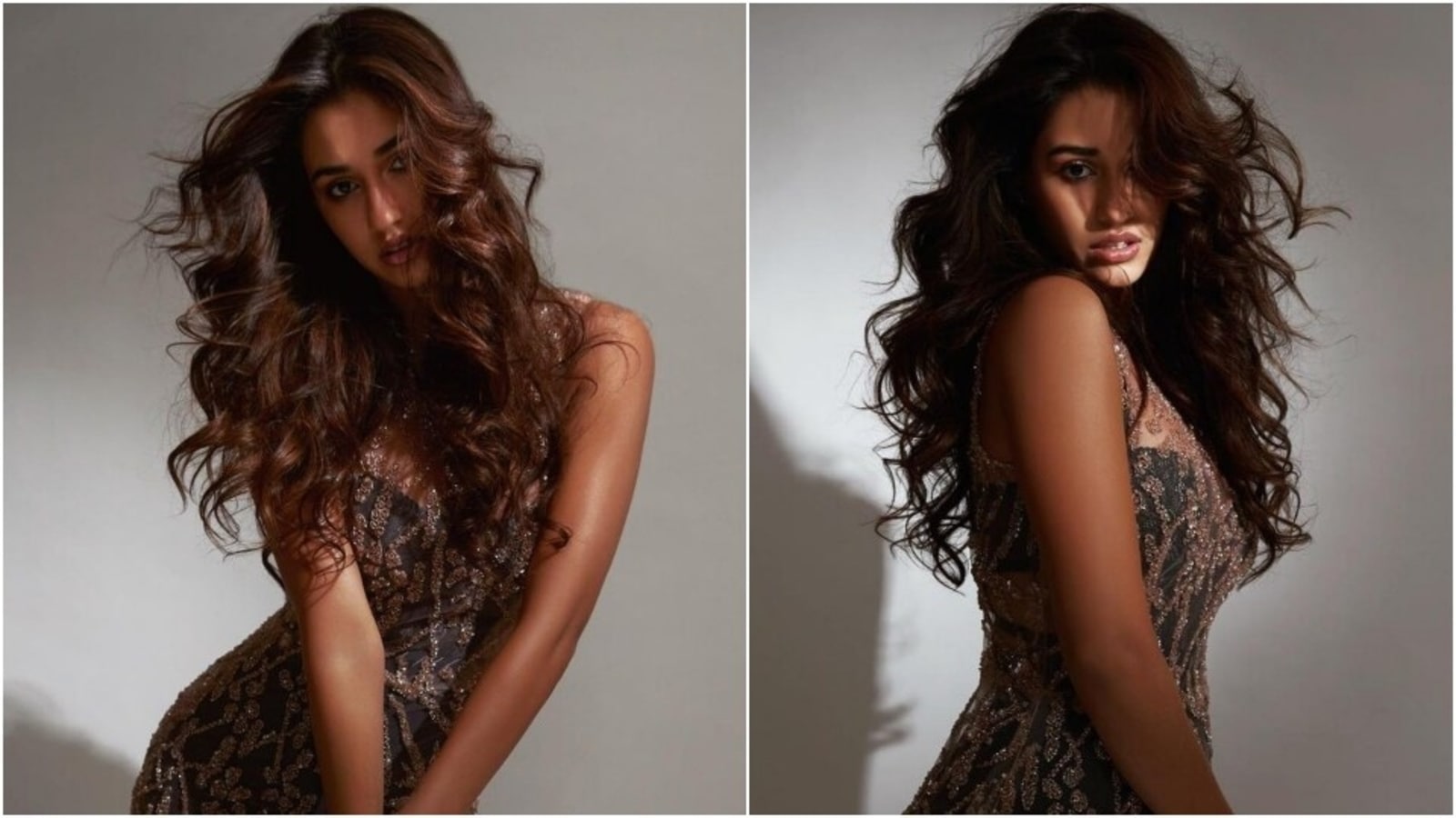 Disha Patani Aces Her Own Make Up With Sheer Nude Dress In New Pics