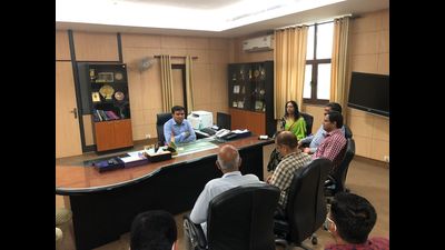 Meerut divisional commissioner Surendra Singh took additional charge of the university’s vice-chancellor on Tuesday. (Sourced) Meerut divisional commissioner Surendra Singh took additional charge of the university’s vice-chancellor on Tuesday. (Sourced)