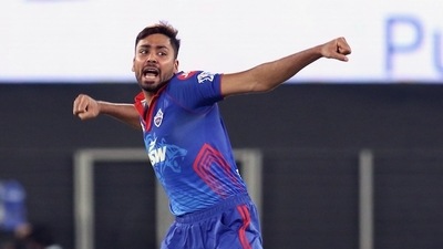 Avesh Khan of Delhi Capitals. (IPL)