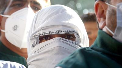 Alleged Pakistani terrorist Mohammad Ashraf, who was arrested from Delhi's Laxmi Nagar area, being brought to Patiala House Court, in New Delhi on Tuesday. (ANI) Alleged Pakistani terrorist Mohammad Ashraf, who was arrested from Delhi's Laxmi Nagar area, being brought to Patiala House Court, in New Delhi on Tuesday. (ANI)