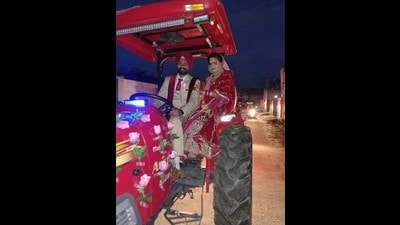 26-year-old Sepoy Gajjan Singh, who laid down his life fighting militants in Poonch sector of Jammu and Kashmir on Monday, got married in February this year. (HT Photo)