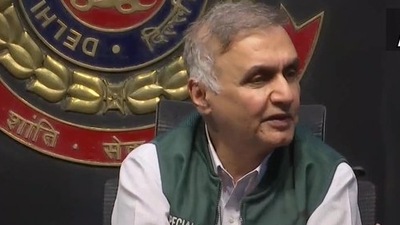 Deputy commissioner of police, special cell, Pramod Kushwaha. (ANI ) Deputy commissioner of police, special cell, Pramod Kushwaha. (ANI )