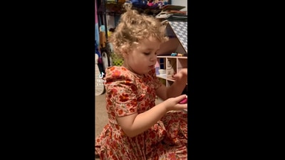 The image is taken from the video that has inspired people. (Instagram/@alongcameabby)