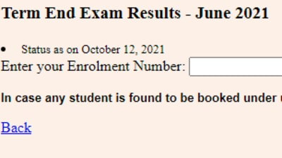 IGNOU June TEE results 2021: Candidates who have appeared in the IGNOU June 2021 TEE can check their results online at ignou.ac.in. (ignou.ac.in)