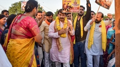 Northeast Delhi MP Manoj Tiwari has been critical of the Delhi government regarding the ban on Chhath puja while Dusshera, Ramlila and other public gatherings were allowed. (PTI file photo)