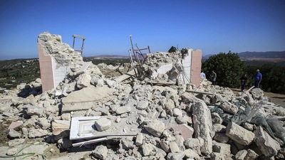 A strong quake shook Crete last month, killing one person and causing serious damage to buildings. (AFP / File)