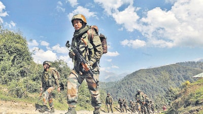 The NIA officials, accompanied by the CRPF and Jammu and Kashmir police, raided parts of north and south Kashmir in terror-related cases, officials familiar with the matter said. (Shanky Rathore)