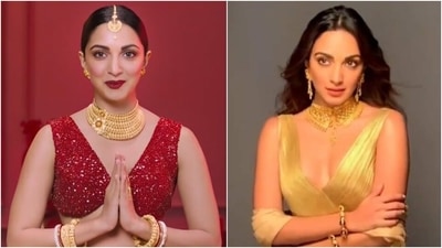 Kiara Advani in red lehenga and gold saree shows how to turn heads at wedding Kiara Advani in red lehenga and gold saree shows how to turn heads at wedding