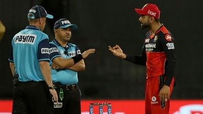 Virat Kohli and Virender Sharma did not see eye-to-eye.&nbsp; (BCCI)