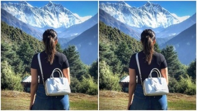 Parineeti Chopra, who is currently in the hills, shooting with her co-stars Anupam Kher and Boman Irani, had a personal moment with just herself and the mountains. “Good morning Mr. Everest,” Parineeti wrote in her caption. (Instagram/@parineetichopra) Parineeti Chopra, who is currently in the hills, shooting with her co-stars Anupam Kher and Boman Irani, had a personal moment with just herself and the mountains. “Good morning Mr. Everest,” Parineeti wrote in her caption. (Instagram/@parineetichopra)