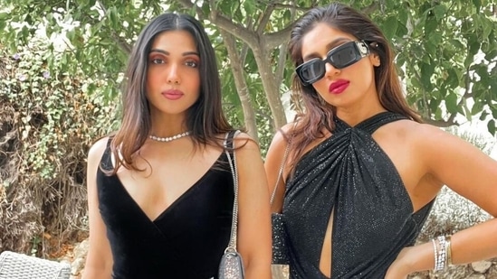 Bhumi Pednekar sets glam sister fashion goals with Samiksha Pednekar, Rhea Kapoor drops a fire emoji(Instagram/@bhumipednekar)