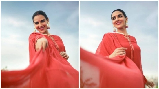 Esha Deol, in a ₹11k Kurta, sets festive fashion goals higher (Instagram/@imeshadeol)