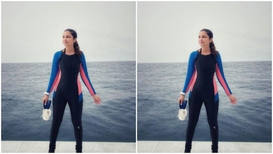 The actor went on an expedition for a week in the sea – she stayed in the sea and did diving. “For the next 7 days, Shivang and I are gonna live on a boat; doing what we love the most - scuba diving,” she wrote.(Instagram/@parineetichopra)