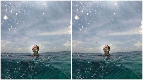 Freshly back from a dive, Parineeti wore the sea and the sun and looked her prettiest. “Our boat is now crossing a big channel to go to the next location. Till then, we catch up on sleep, rest, play games and gear up for the big dives,” she wrote.(Instagram/@parineetichopra)
