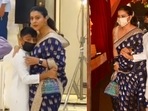Kajol and her son Yug. Kajol and her son Yug.