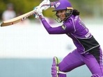 File image of India’s Smirti Mandhana representing Hobart Hurricanes in WBBL