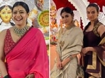 Every year several people from the film fraternity celebrate Durga Puja with their family and friends. Television actors too deck up and visit pandals to offer prayers to Goddess Durga. Here are a few pictures of celebrities celebrating Durga Puja.(Instagram, PTI)