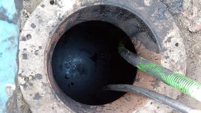 The tank in which two workers collapsed and died while cleaning it in Greater Noida. (Sourced) The tank in which two workers collapsed and died while cleaning it in Greater Noida. (Sourced)