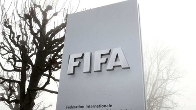FIFA's logo in front of its headquarters in Zurich. (REUTERS)
