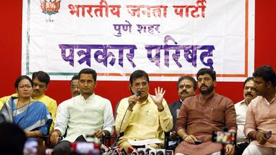 The income tax raids are underway at Ajit Pawar’s properties, including sugar mills from last seven days and they will continue, says Kirit Somaiya. (Rahul Raut/HT PHOTO)