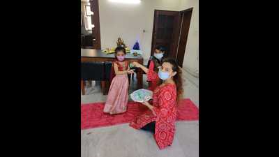 This Ashtami, Delhiites are welcoming Kanjaks home with bottles of sanitisers and masks. This Ashtami, Delhiites are welcoming Kanjaks home with bottles of sanitisers and masks.