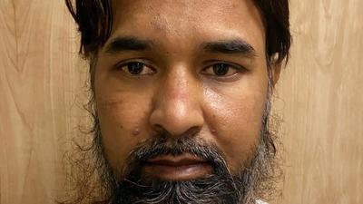 Delhi Police Special Cell arrested Mohammad Ashraf , a Pakistani national from Laxmi Nagar in New Delhi Tuesday. (ANI) Delhi Police Special Cell arrested Mohammad Ashraf , a Pakistani national from Laxmi Nagar in New Delhi Tuesday. (ANI)
