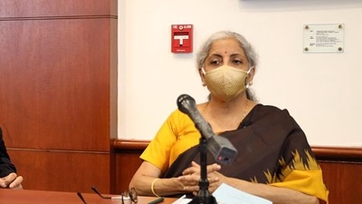 Union finance minister Nirmala Sitharaman&nbsp; (ANI)