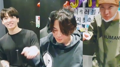 BTS members Jungkook, Jimin and J-Hope. BTS members Jungkook, Jimin and J-Hope. 