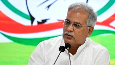 Chhattisgarh CM Bhupesh Baghel went on to claim that Gandhi couldn’t have communicated with Savarkar since the RSS ideologue was in jail. (ANI) Chhattisgarh CM Bhupesh Baghel went on to claim that Gandhi couldn’t have communicated with Savarkar since the RSS ideologue was in jail. (ANI)