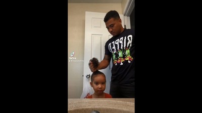 The image shows the dad and the daughter duo. (Instagram/@collins_grigsby)