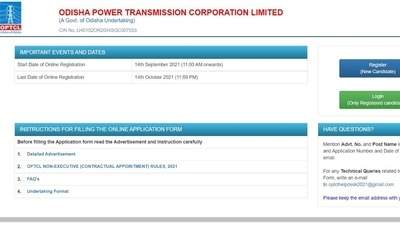 OPTCL recruitment 2021: Apply for 200 vacancies of Junior Maintenance &amp; Operator