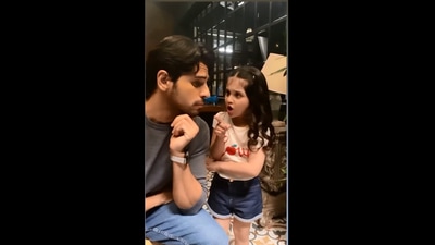 The image shows Sidharth Malhotra with the girl. (Instagram/@sidmalhotra)