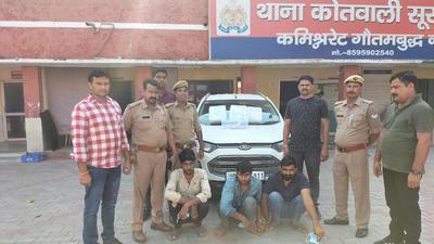 The suspects were identified as Rajesh Kumar, 28, the driver, his brother Amit Kumar, 32, and Rakam Singh, 35, all residents of Astauli village in Dankaur, Greater Noida. (Sourced) The suspects were identified as Rajesh Kumar, 28, the driver, his brother Amit Kumar, 32, and Rakam Singh, 35, all residents of Astauli village in Dankaur, Greater Noida. (Sourced)