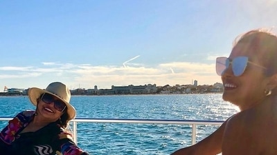 Priyanka Chopra holds mother Madhu Chopra's hand as she enjoys her day out in Spain. (Instagram) Priyanka Chopra holds mother Madhu Chopra's hand as she enjoys her day out in Spain. (Instagram)