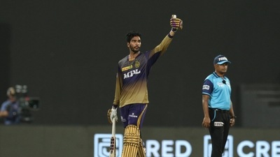 Iyer smashed his 3rd IPL fifty in the process to put KKR in a winning position with Gill. (BCCI/IPL)
