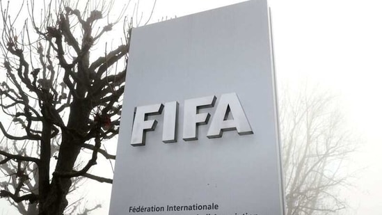 FIFA's logo in front of its headquarters in Zurich.(REUTERS)