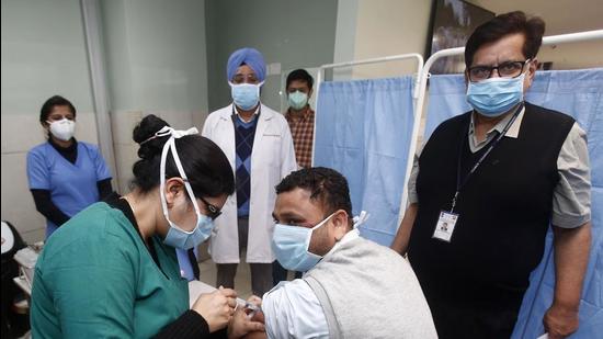 Authorities in Kinnaur in Himachal Pradesh completed on Wednesday their target to vaccinate 100% of its adult population with Covid vaccine. (Image for representational purpose)