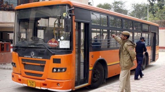 The DTC bus in Delhi&nbsp;(HT Photo)