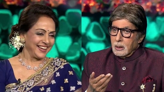 Hema Malini joins Ramesh Sippy for an episode on KBC 13.&nbsp;