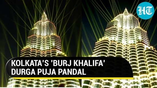 Kolkata's Sreebhumi Durga Puja pandal styled after Dubai's Burj Khalifa (ANI)