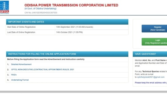 OPTCL recruitment 2021: Apply for 200 vacancies of Junior Maintenance & Operator OPTCL recruitment 2021: Apply for 200 vacancies of Junior Maintenance & Operator