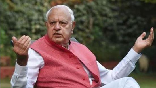 National Conference president Farooq Abdullah made this comment at Shaheed Bunga Sahib gurdwara in Baghat. (HT File Photo)